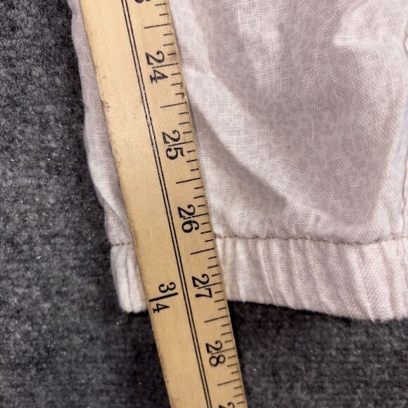 Athleta Pants Womens Size 6 Beige Cabo Linen Jogger Cheetah Print Casual - Picture 8 of 10